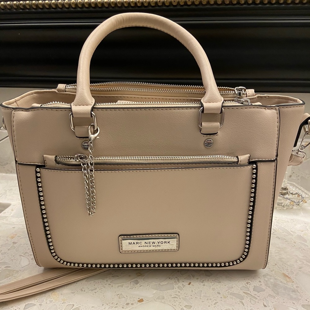 Marc New York neutral colored handbag beaded purse